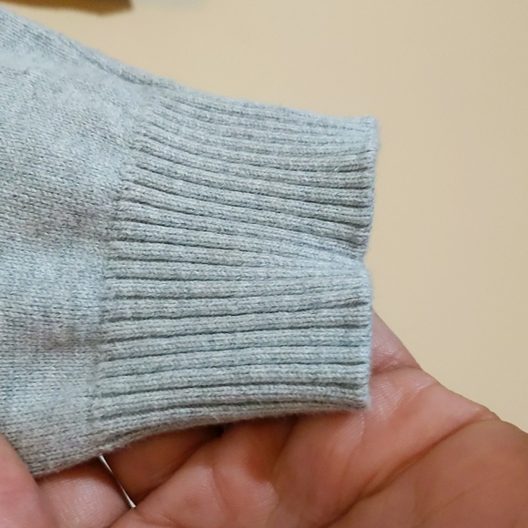 Cherokee| Gray Button Down Long Sleeve Cardigan with Dark Grey Skull Pattern - Picture 3 of 13